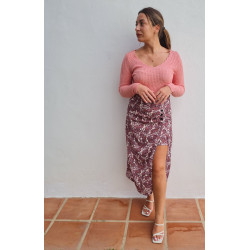 falda con estampado cashmere